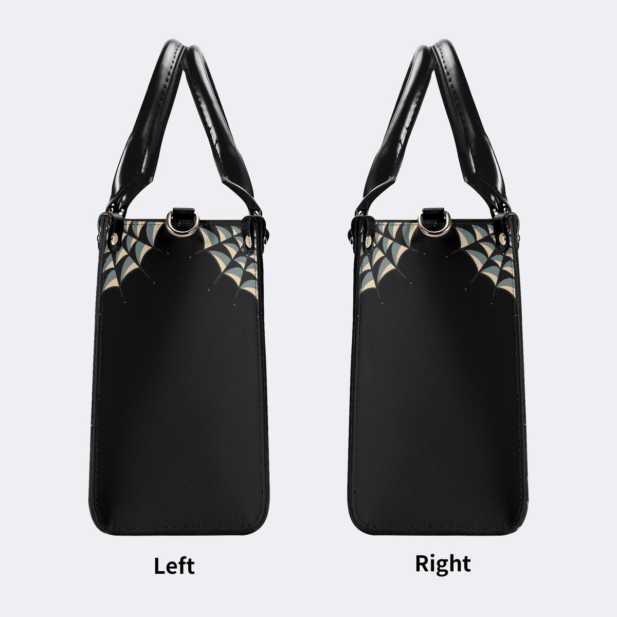 Wolf Vintage Print - Leather Handbag