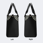 Wolf Vintage Print - Leather Handbag