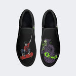 Skull Skateboard - Slip On Shoes