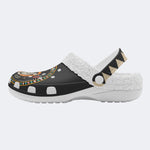 Horror Fangs Ghost Mask - Fur Lined Slippers/Sandals