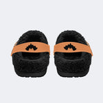 Leopard Pumpkin Ghost - Fur Lined Slippers/Sandals