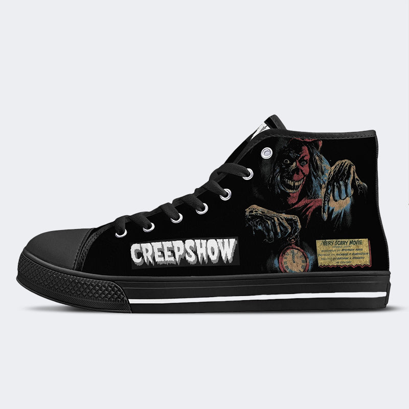 Horror Movie Vintage Graphic - High Top Canvas