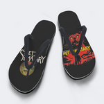 Unisex Retro PET SEMATARY Print - Flip Flops