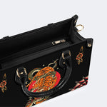 Tiger And Snake Print - Leather Handbag