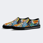 Unisex Christ Mary Graffiti Art Print - Slip On Shoes