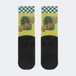 Vintage Wolfman Halloween Art - Crew Socks