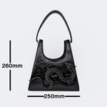 Punk Style 3D Dragon Shoulder Bag
