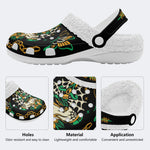 Trust No One Snake Print - Fur Lined Slippers/Sandals