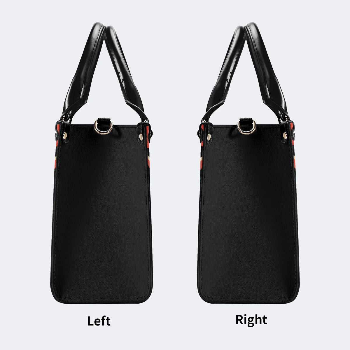 Crown With Snake And Sword - Leather Handbag