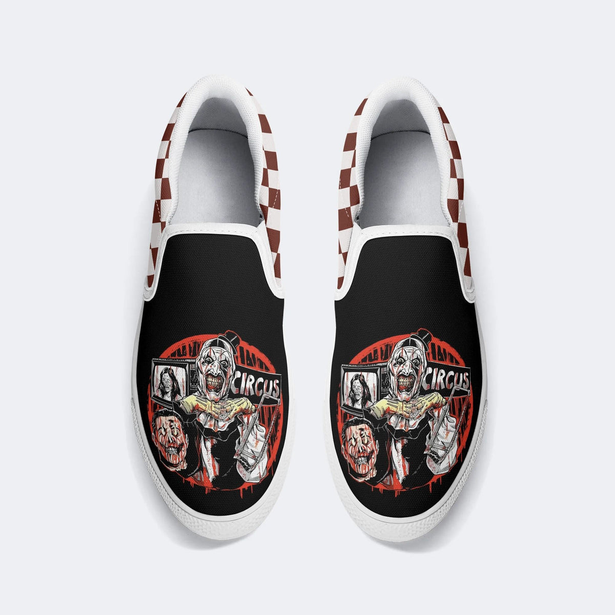 PersonalizedName Horror Print - Slip On Shoes