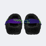 Street Pop Pattern - Fur Lined Slippers/Sandals