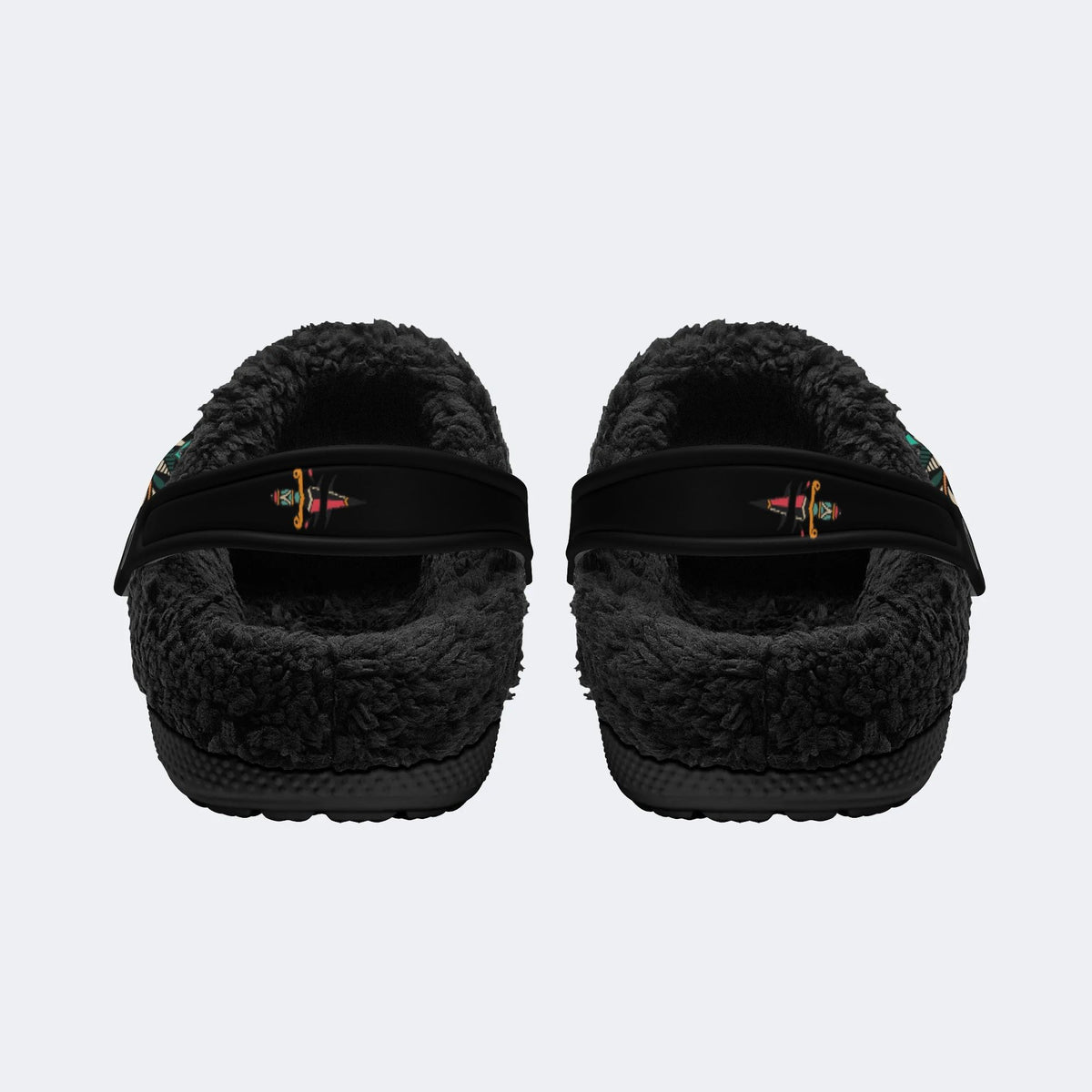 Tang Lion Art Print - Fur Lined Slippers/Sandals