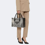 Vintage Death Moth Print - Leather Handbag