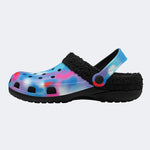 Unisex Ink Print - Fur Lined Slippers/Sandals