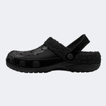 Gothic Crow Moon Witchy - Fur Lined Slippers/Sandals
