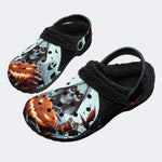 Spooky Halloween Reaper - Fur Lined Slippers/Sandals