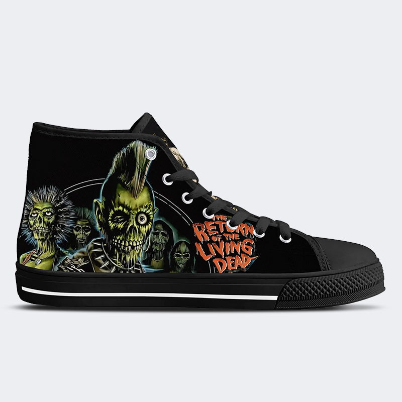 Unisex More Brains Print - High Top Canvas