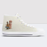 A Happy Day High Top Canvas Shoes