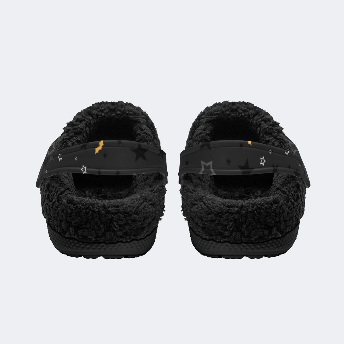 Gothmas Star Moon Bats - Fur Lined Slippers/Sandals