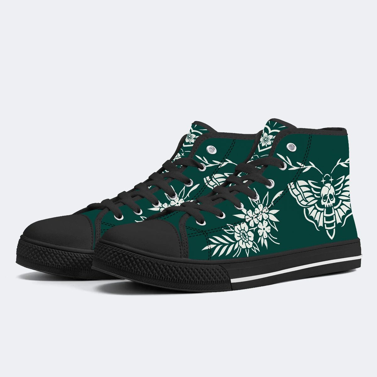 Classic Death Moth Vintage Print - High Top Canvas