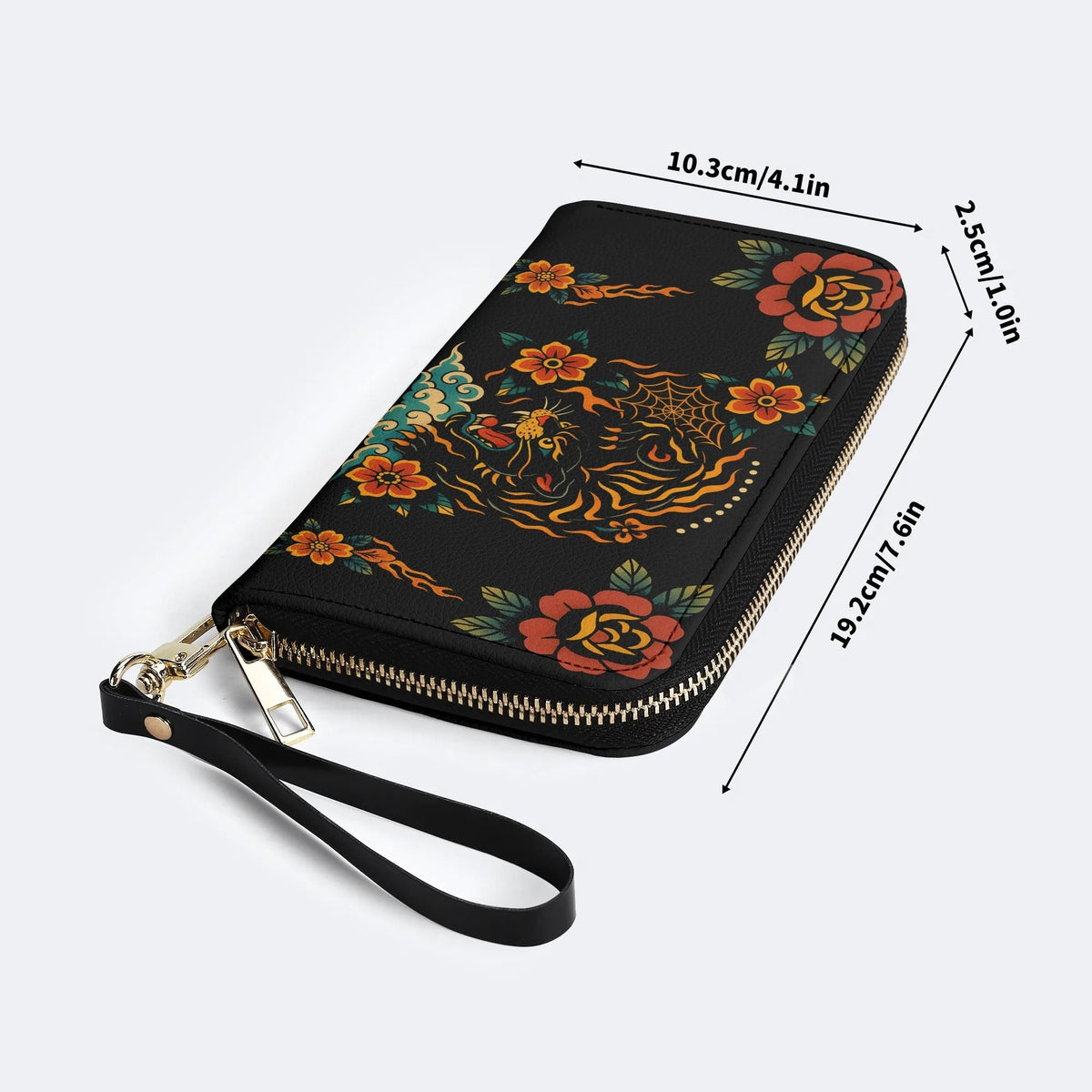 Black Panther Print - Leather Wallet