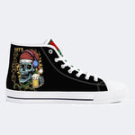 Christmas Skull Art Print - High Top Canvas