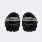 Skull Panther Print - Fur Lined Slippers/Sandals