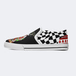 Horror Santa Claus Ghostface Print - Slip On Shoes