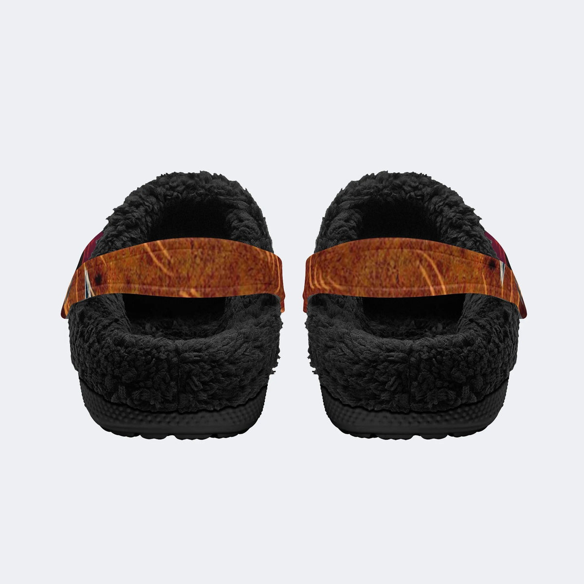 Dark Hell Demon Head - Fur Lined Slippers/Sandals