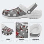 Horror Sword Snake Print - Fur Lined Slippers/Sandals