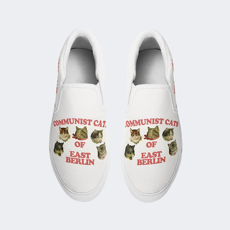 Communist Cats Of East Berlin Unisex - Slip On Shoes