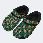 Funny Christmas Pattern - Fur Lined Slippers/Sandals