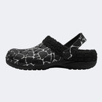 White Spiderweb - Fur Lined Slippers/Sandals