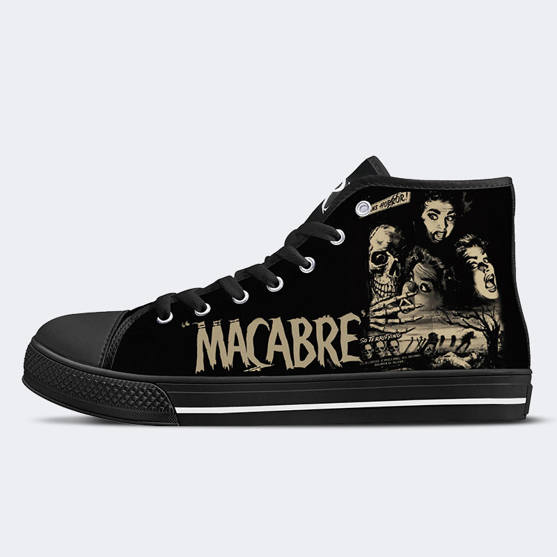 Unisex Makaberer Horrordruck - High Top Canvas