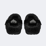 Unisex Horror Print - Fur Lined Slippers/Sandals