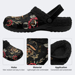 Wild West Skull Print - Removable Fur Lined Slippers/Sandals