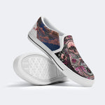 Unisex Death Skull Print - Slip On Shoes