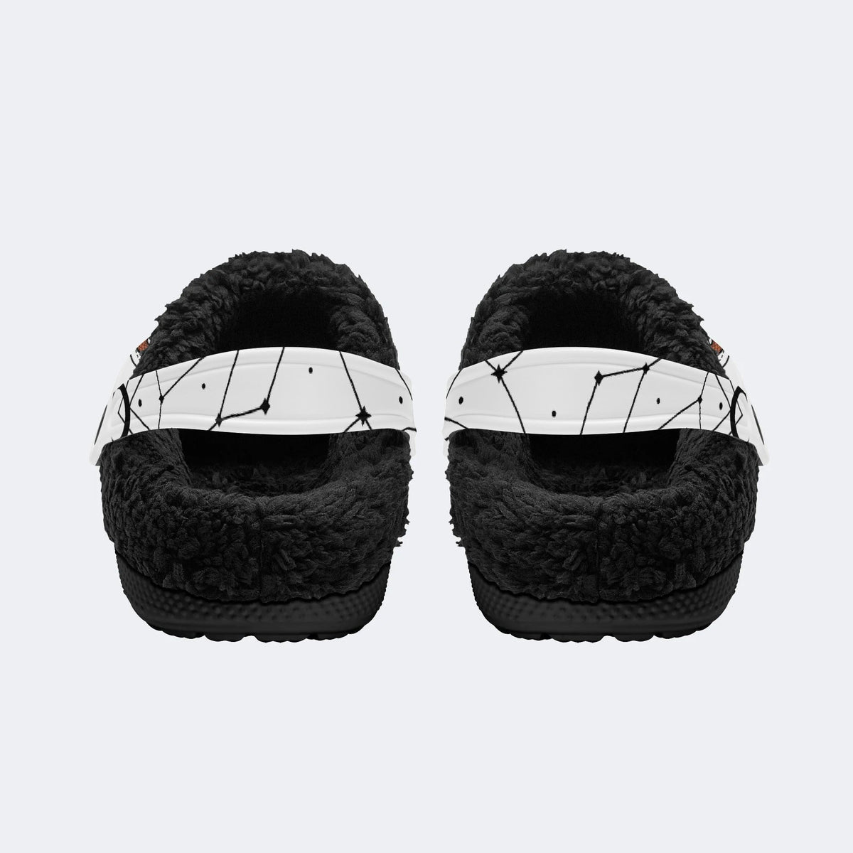 Gothic Owl Snake Skull Occult - Fur Lined Slippers/Sandals