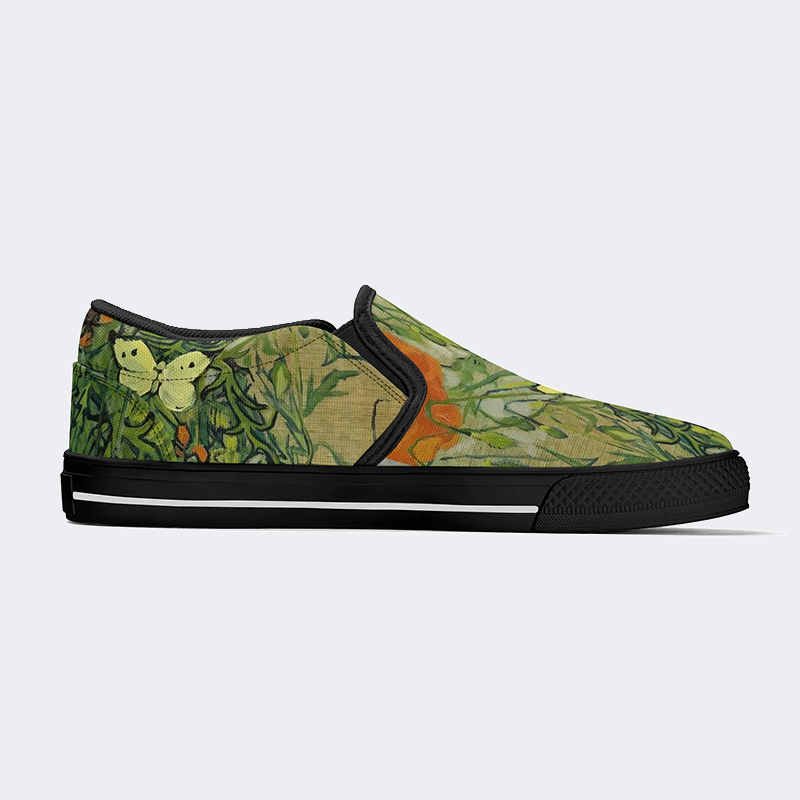 Butterflies and Poppies - Slip On