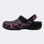 Paisley Skull Cross - Fur Lined Slippers/Sandals