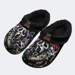 Gothmas Horror Mask‑ Fur Lined Slippers/Sandals