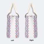 Classic Watercolor Moth Print - Leather Handbag