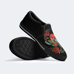 Classic Moth Print - Slip On Shoes