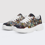 Classic Skull Print Chunky Sneakers