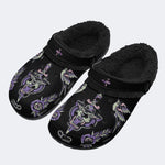 Unisex Panther Art Print - Fur Lined Slippers/Sandals