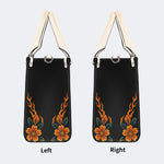 Black Panther Print - Leather Handbag