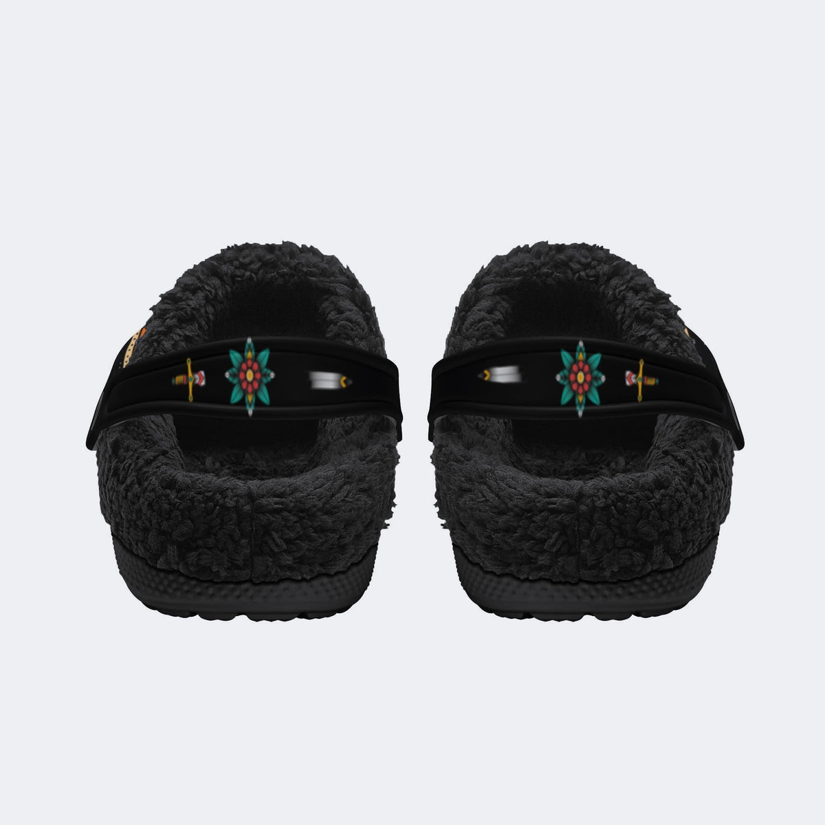 Traditional Tiger Print - Removable Fur Lined Slippers/Sandals