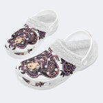 Cobra Girl Print - Removable Fur Lined Slippers/Sandals