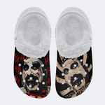 Unisex Horror Print - Fur Lined Slippers/Sandals