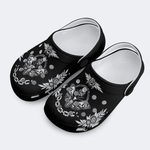 Rose Death Moth Vintage Print- Kid's Slippers/Sandals